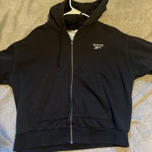 Black Reebok zip up